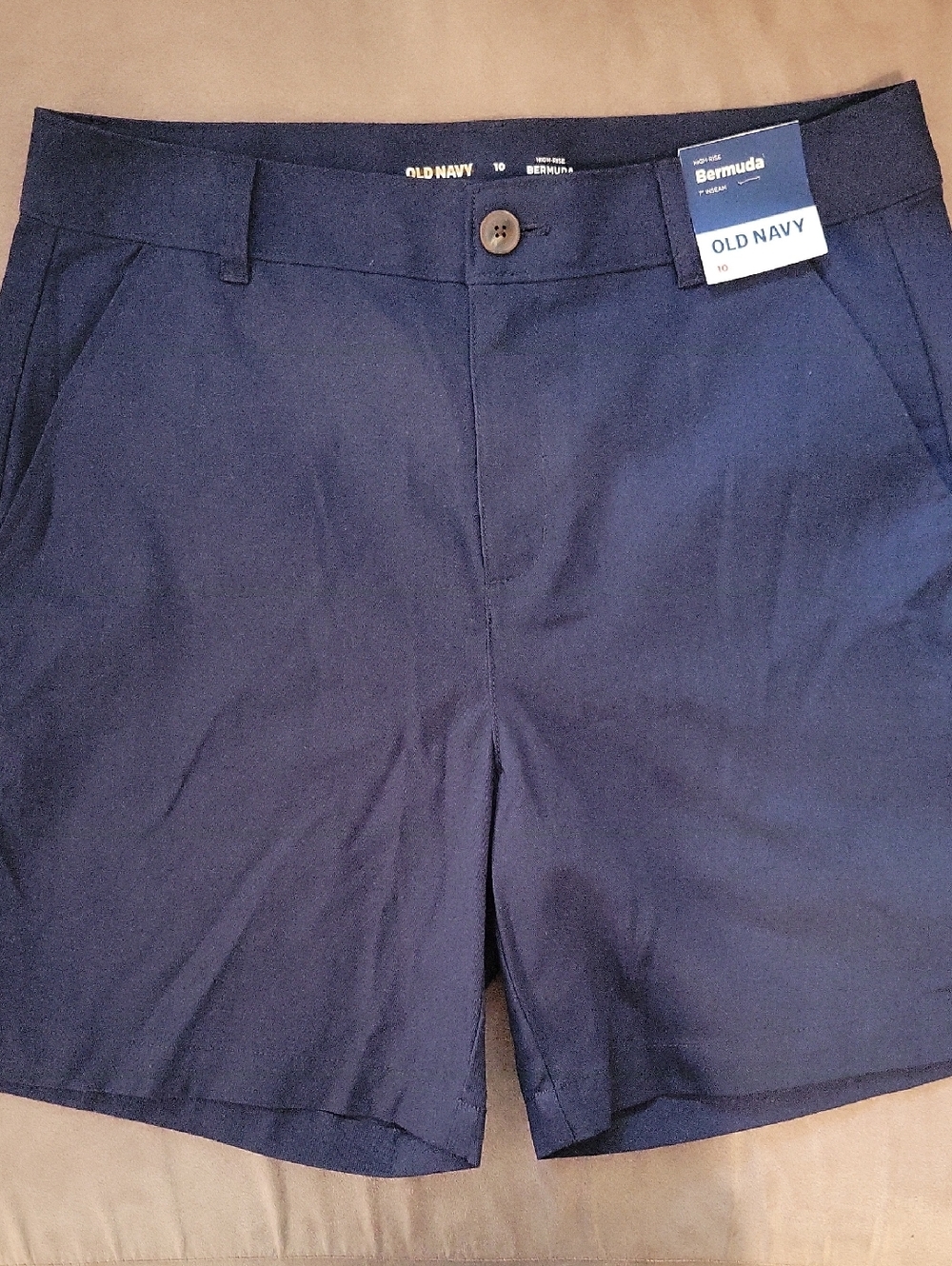 Old Navy Navy Classic High Rise  Bermuda Shorts